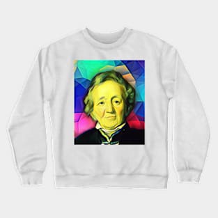 Leopold von Ranke Colourful Portrait | Leopold von Ranke Artwork 7 Crewneck Sweatshirt